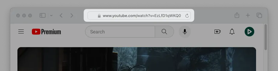 How to get the URL of a YouTube video