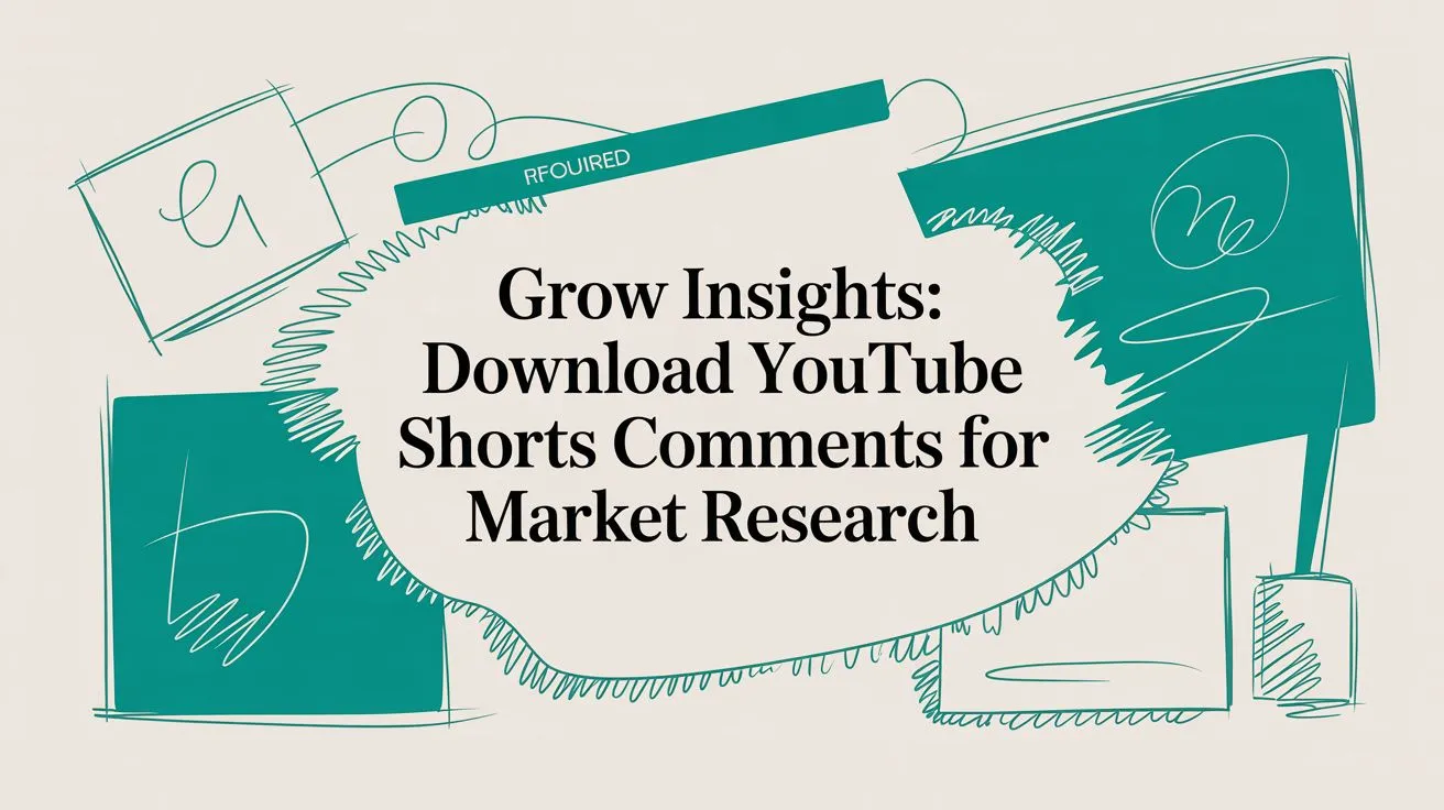Grow Insights: Download YouTube Shorts Comments for Market Research