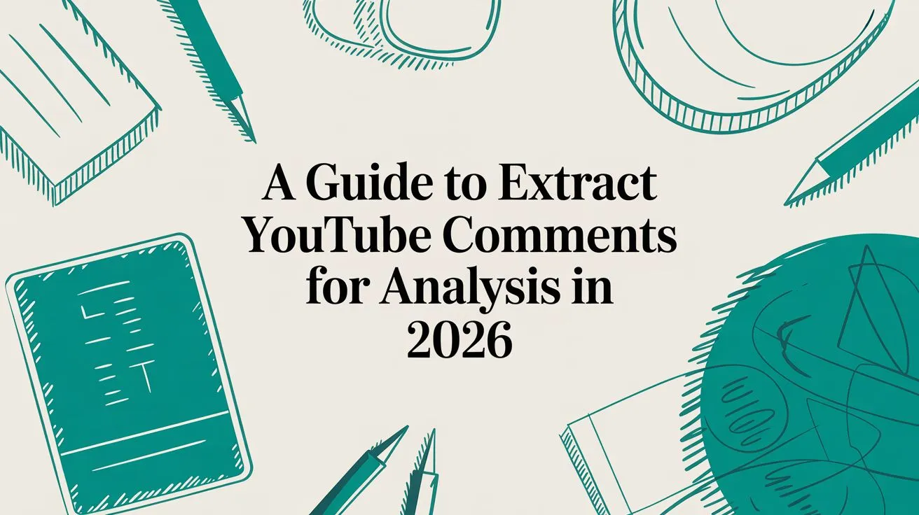A Guide to Extract YouTube Comments for Analysis in 2026