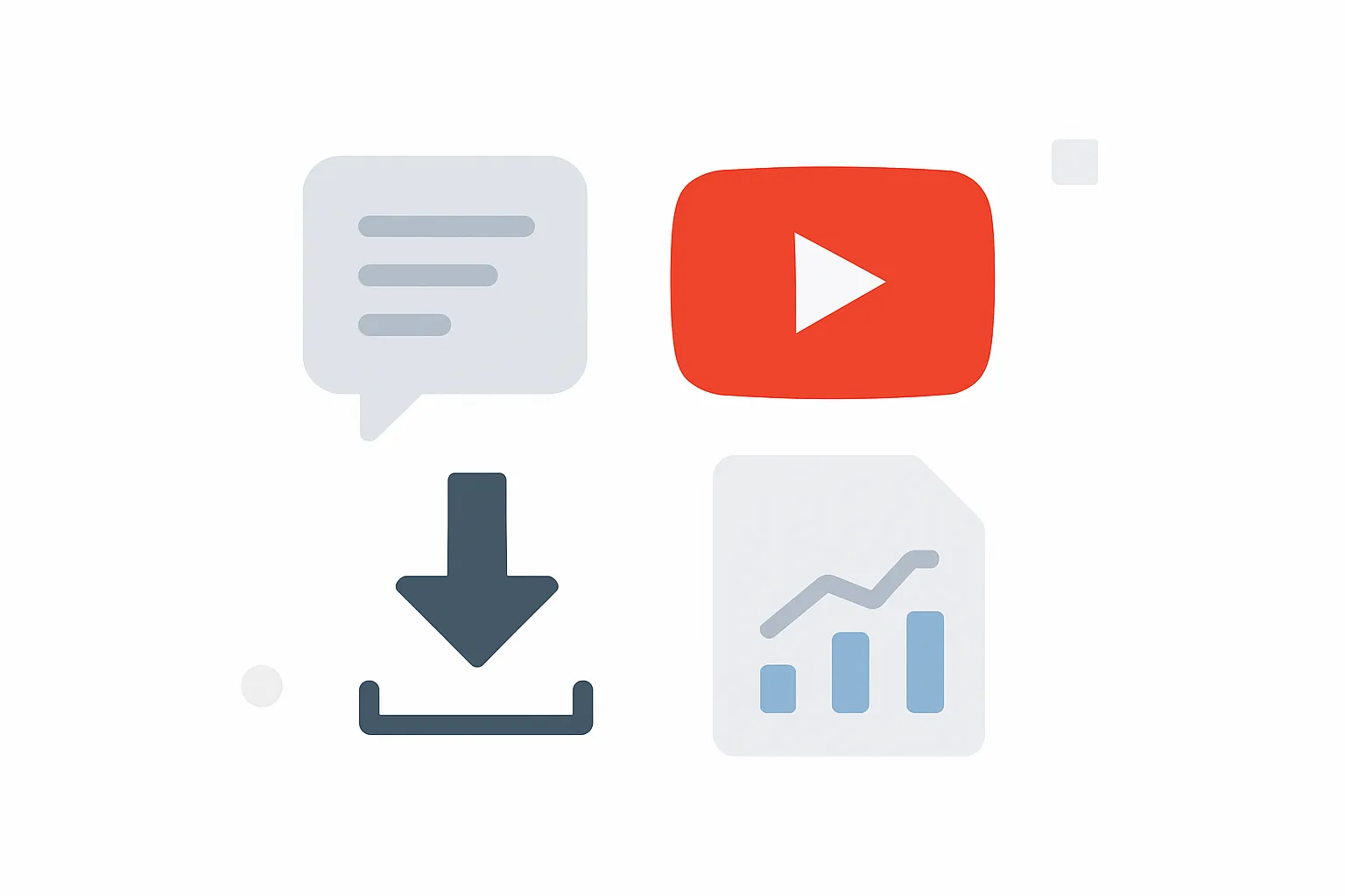 Bulk download YouTube comments from playlists and channels interface